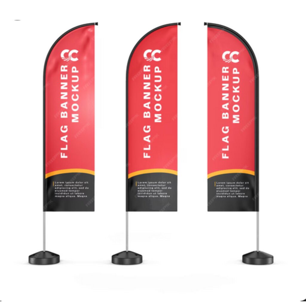 outdoor advertising flags